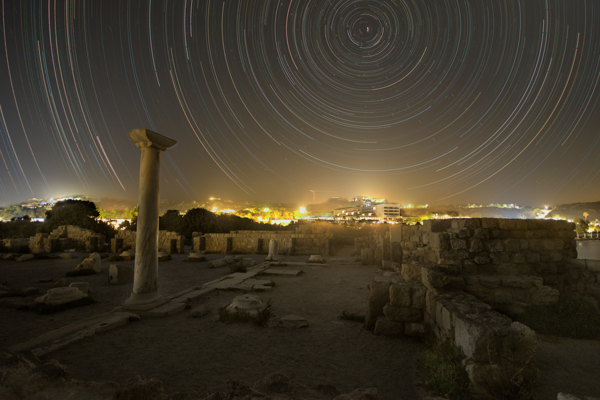 Agios Stefanos, Kos - Star Trails
